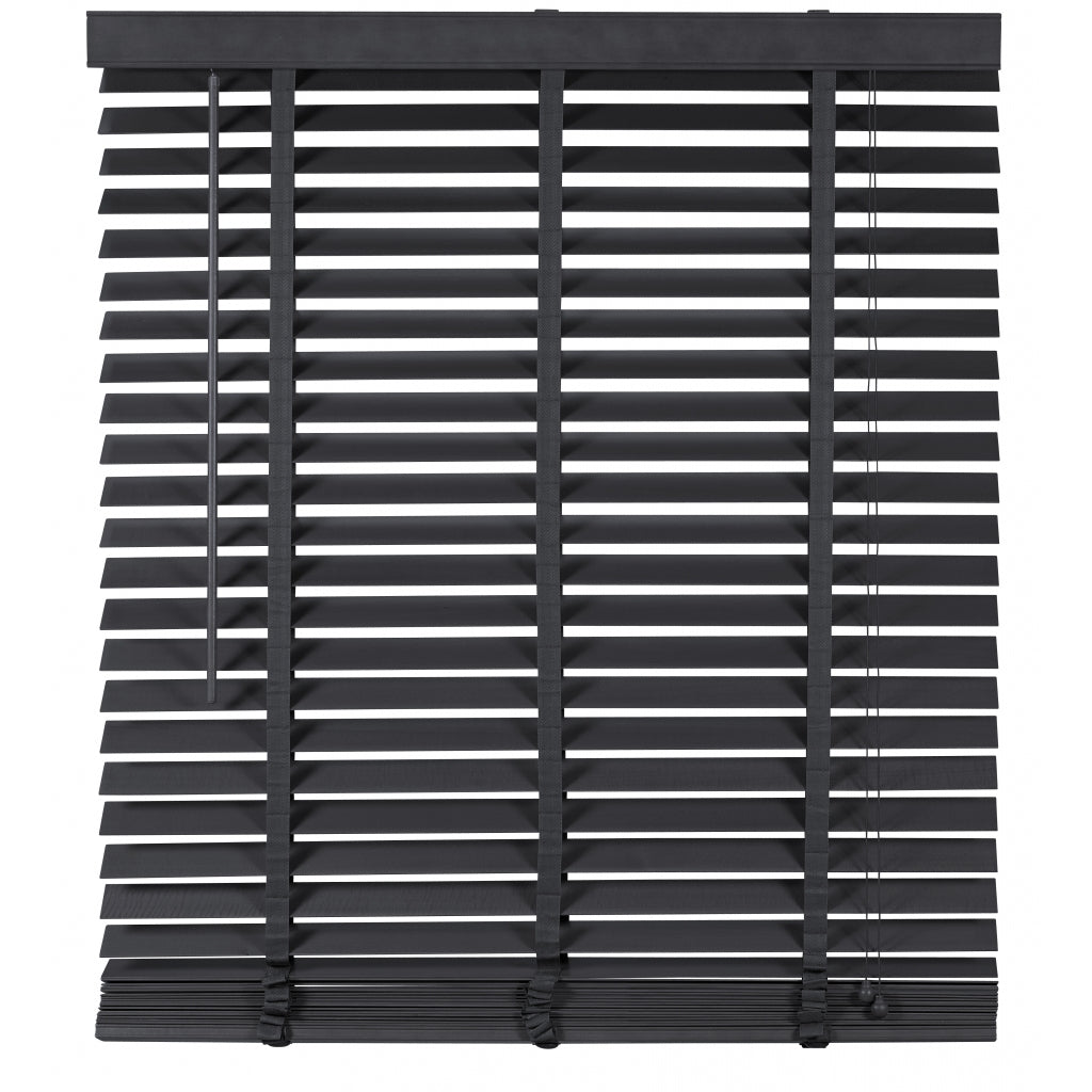 Jaloezie Hout Zwart - Hout - 140x210x5cm (BxHxD)