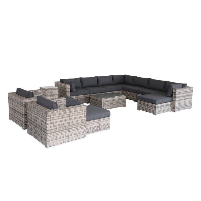 sweeek - Wicker loungeset 12 tot 14 plaatsen