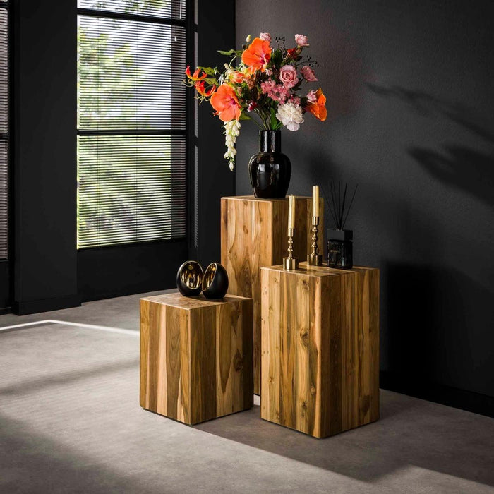 Fraaai - Barry bloemenzuil - 45 cm - naturel