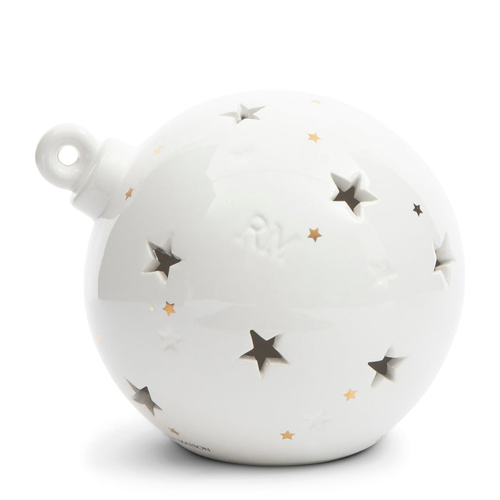 Riviera Maison Waxinelichthouder wit - RM Starry Christmas Bauble