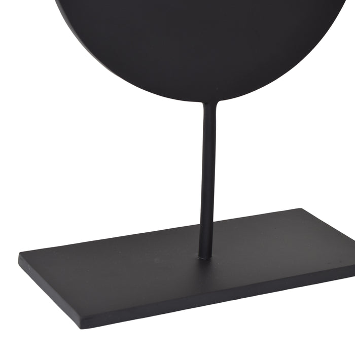 LOFT42 Tafelklok Ben - Zwart - Metaal - 38x25x12