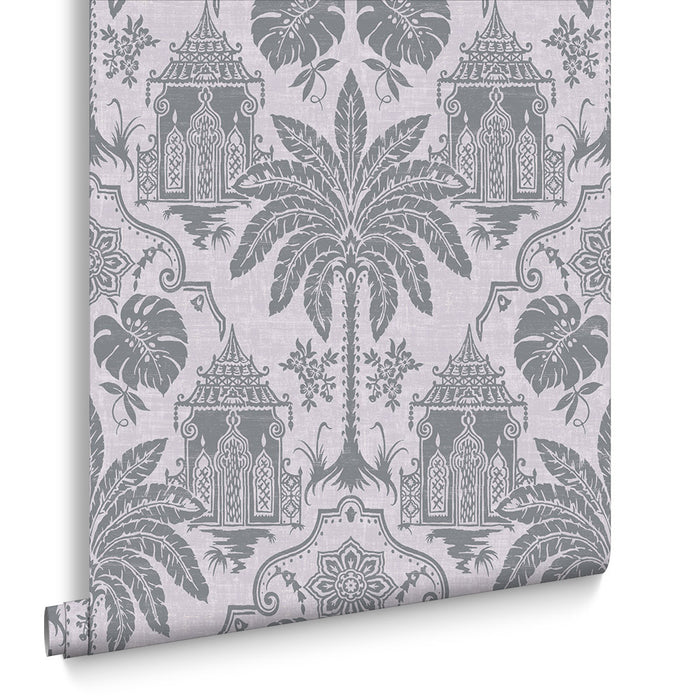 Graham & Brown vliesbehang Imperial Grey grijs