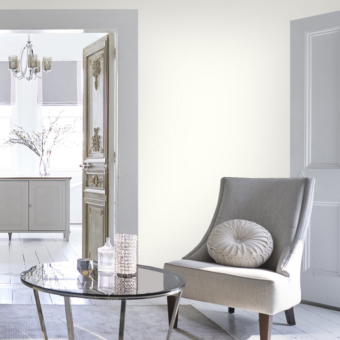 Laura Ashley Paste The Wall Lining Paper Behang - Uni - 10mx52cm - Wit