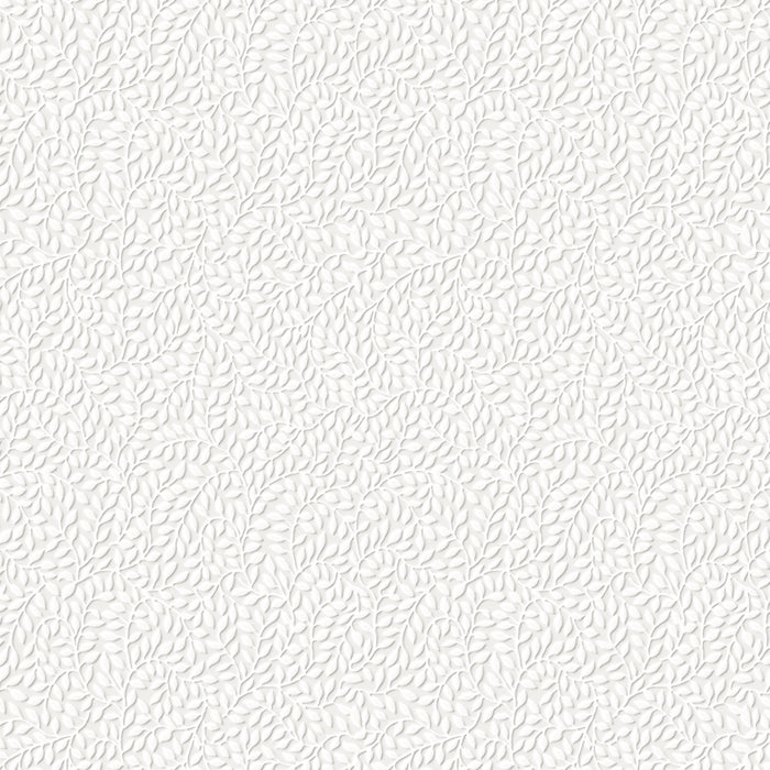 Laura Ashley Little Vines Paintable Behang - Planten - 10mx52cm - Wit