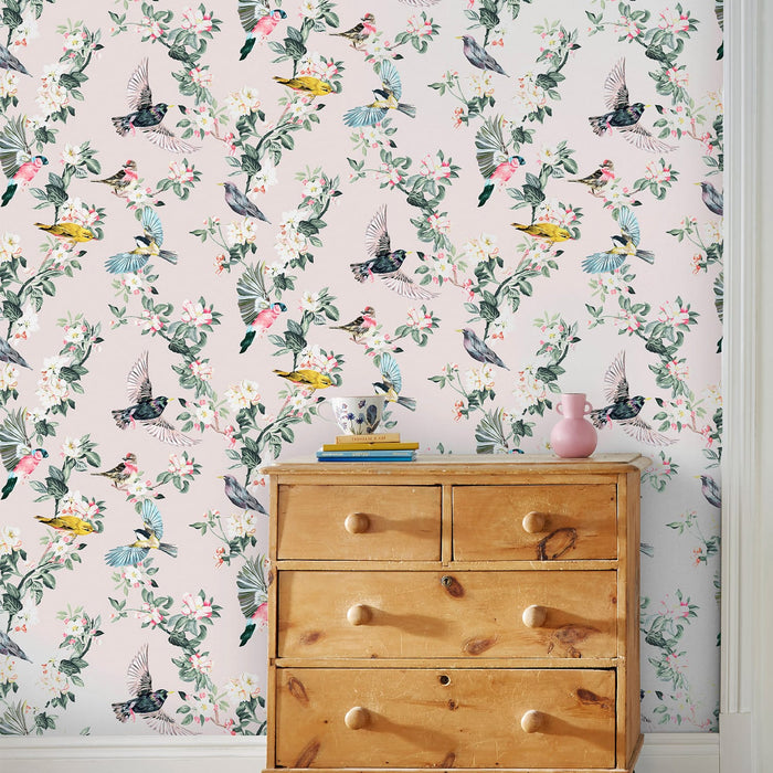 Joules vliesbehang Handford Garden Birds Antique
