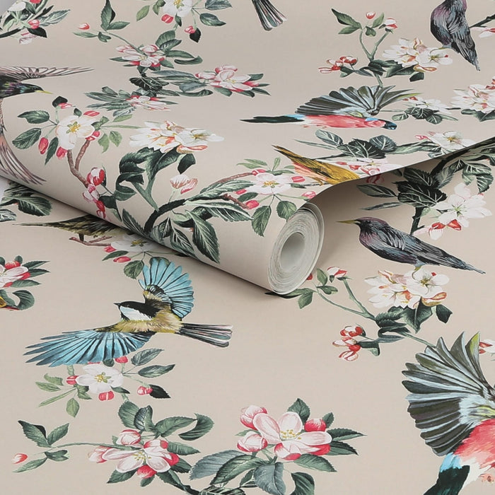 Joules vliesbehang Handford Garden Birds Antique