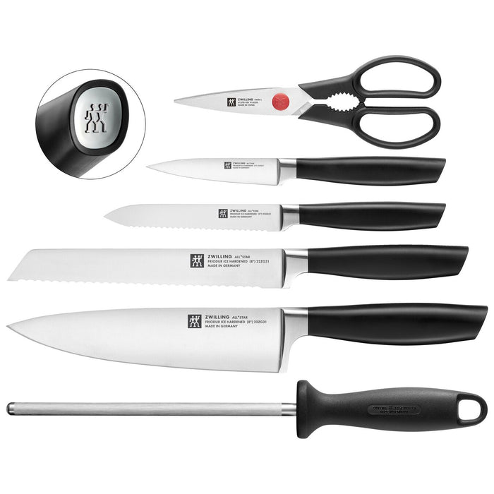 Zwilling All Star messenblok 7-delig - inclusief schaar