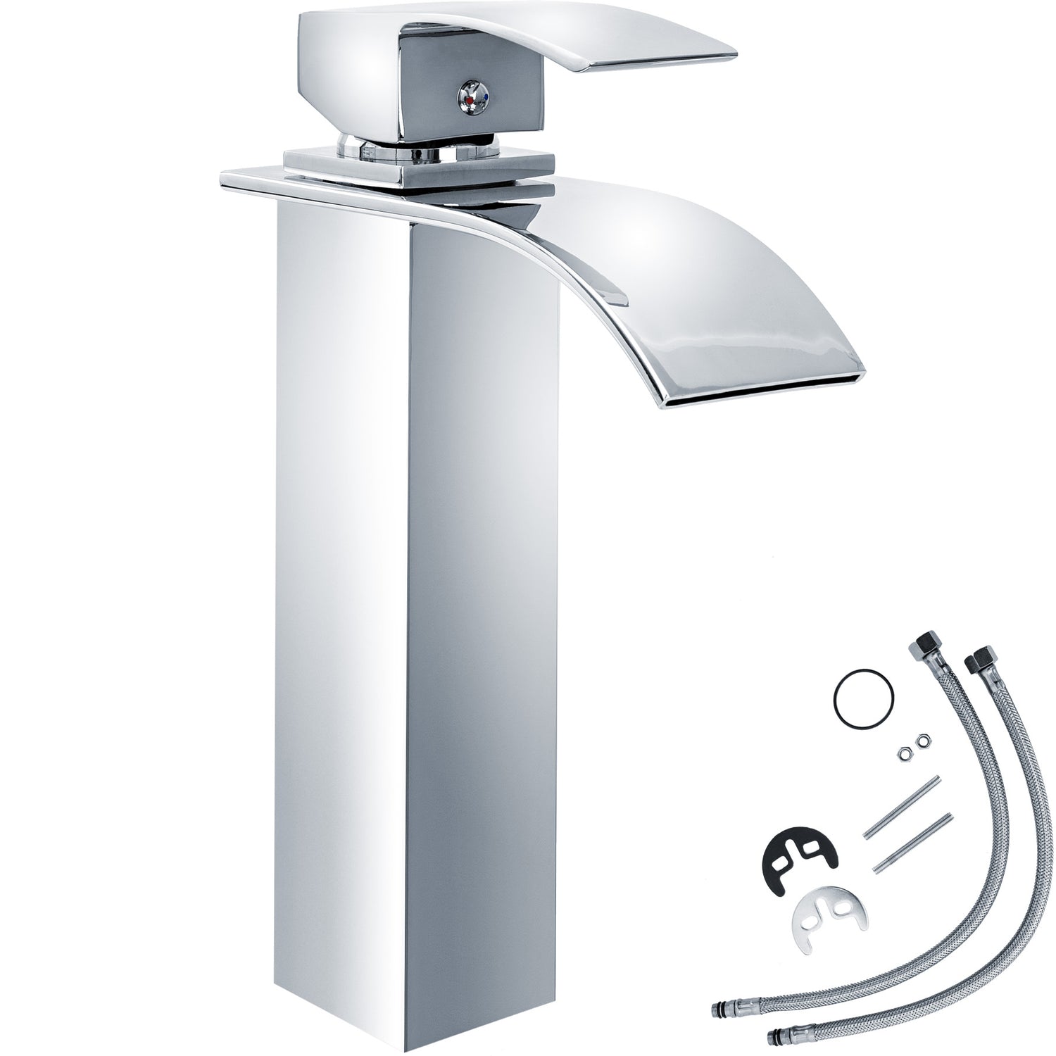 tectake Hoge waterval mengkraan - voor wastafel - SF8005-A