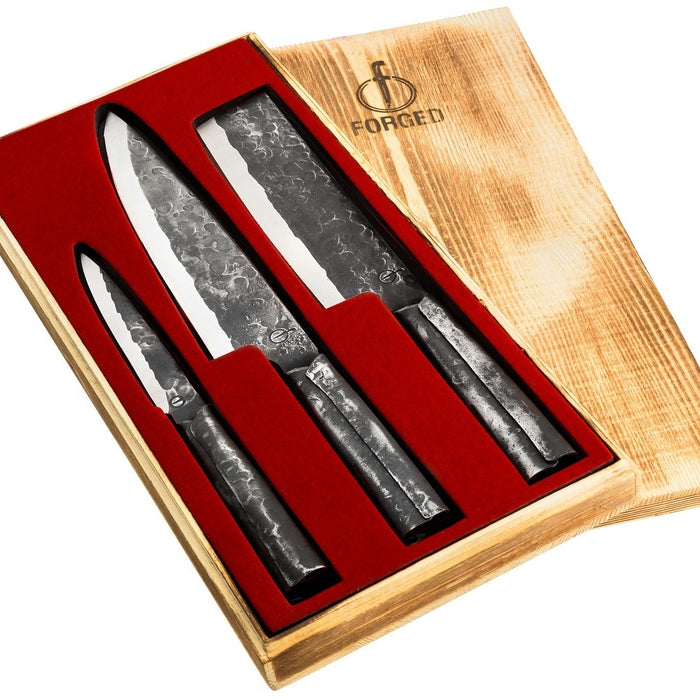 Forged Brute Messenset 3-delig - RVS - In Houten Gifbox