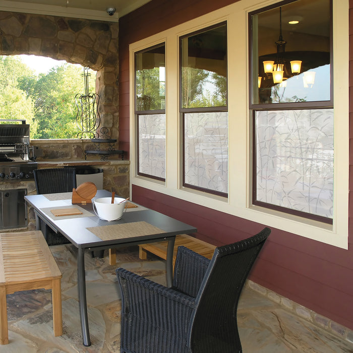 d-c-fix Bamboo Raamfolie - 45x200cm - Melkglas - Planten - Zelfklevend