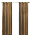 LW Collection Kant en klaar gordijnen bruin 140x240cm
