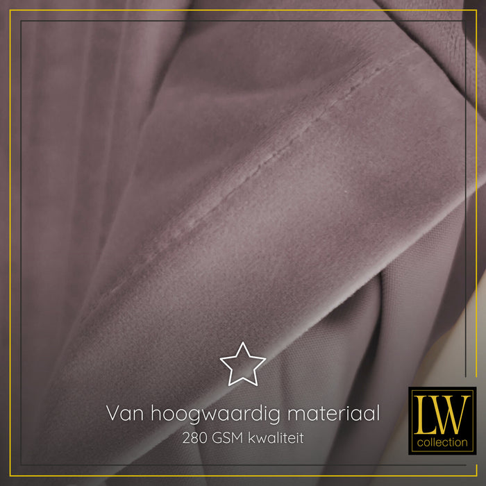 LW Collection Kant en klaar gordijnen roze 290x270cm