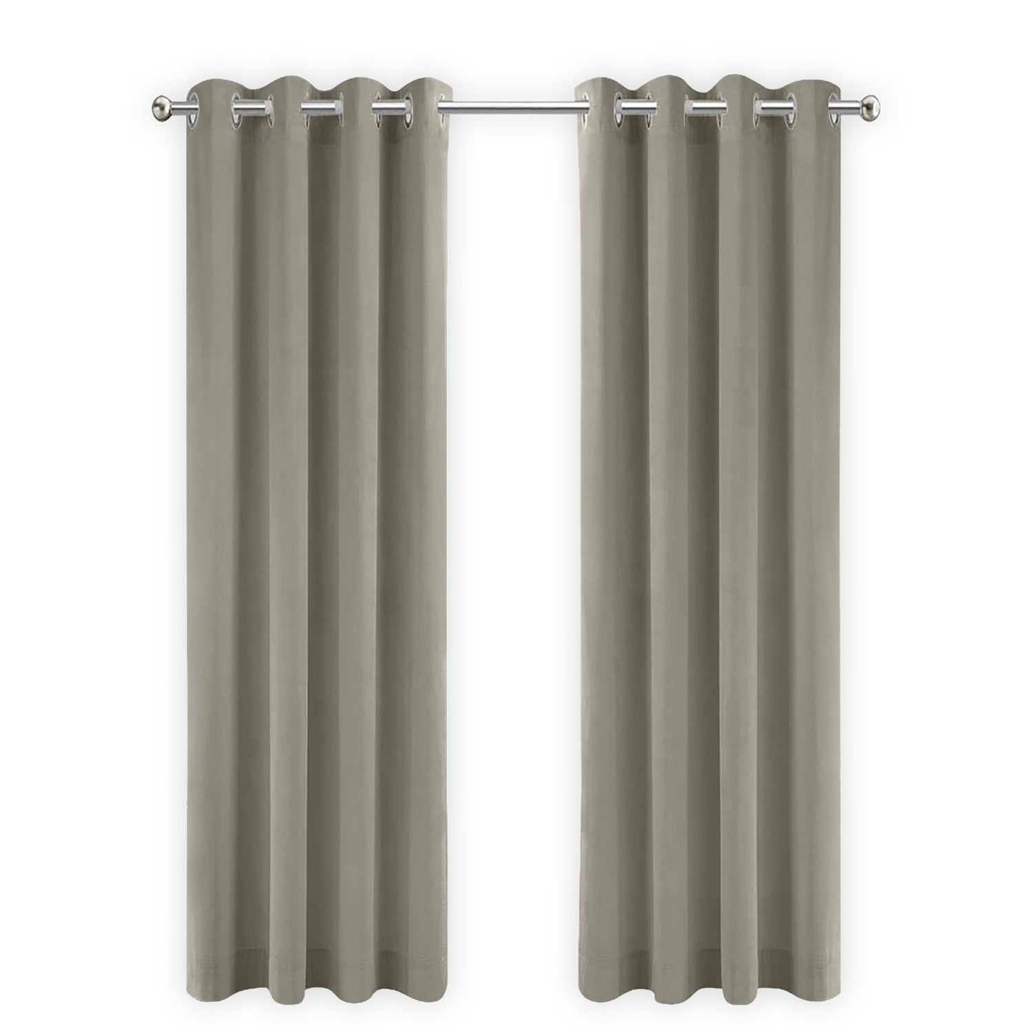 LW Collection Kant en klare gordijnen taupe 140x225cm