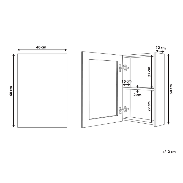 Beliani - PRIMAVERA - Badkamermeubel - Wit - Multiplex