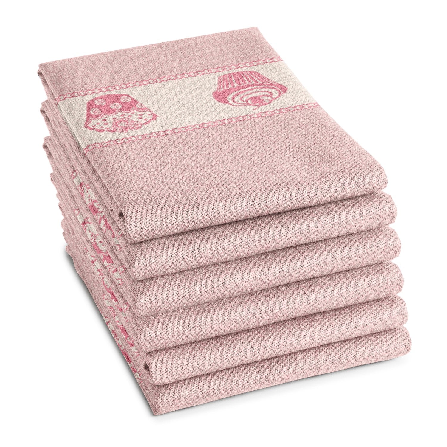 DDDDD theedoek Bakery - 60x65 cm - Pink - 6 stuks