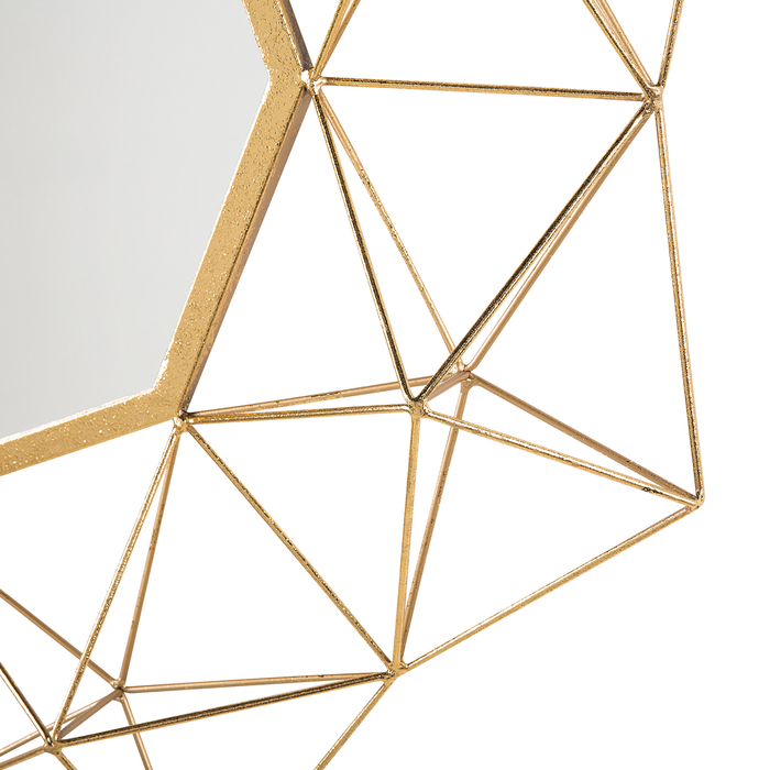 Beliani - GAILLAC - Wandspiegel - Goud - Metaal