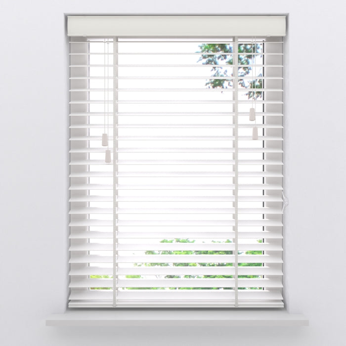 Bamboe Houten Jaloezie Easy 50 mm White 210 x 175