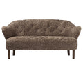 Audo Copenhagen Ingeborg 2,5-zits bank donker eiken Sheepskin Sahara