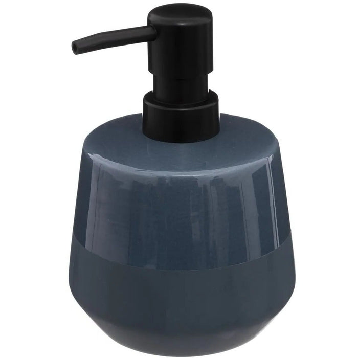 5Five Zeeppompje van keramiek - blauw - 440 ml - zeepdispenser