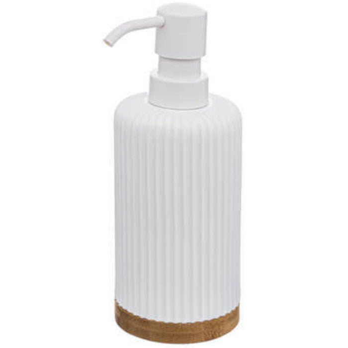 5Five Zeeppompje van kunststeen - wit - 270 ml - zeepdispenser