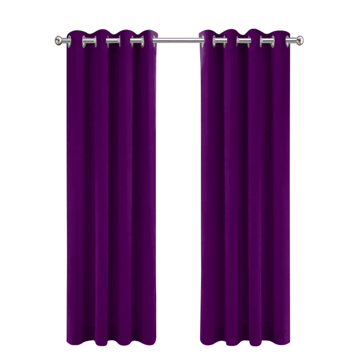 LW Collection Kant en klaar gordijnen paars 140x225cm