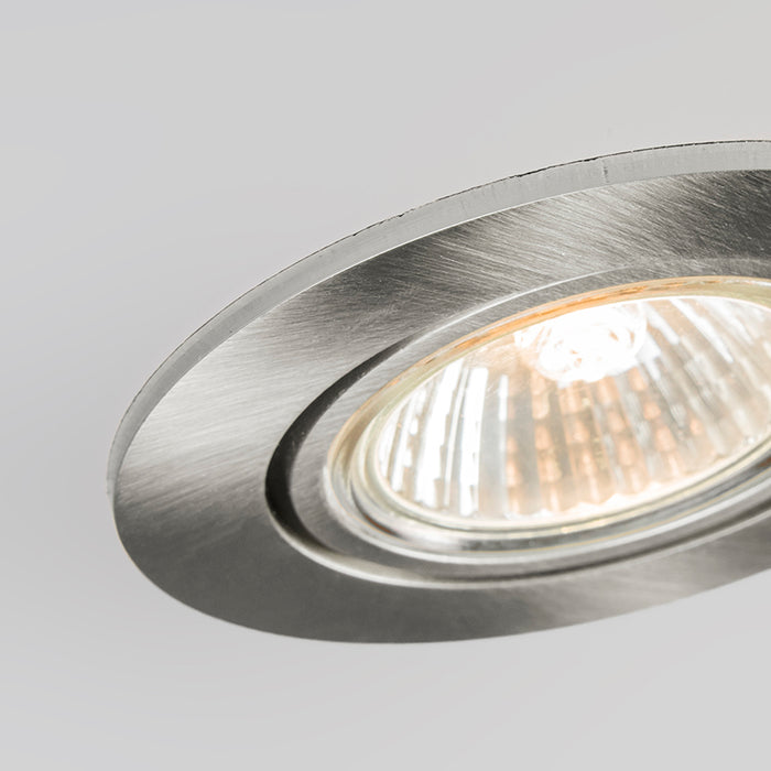 QAZQA Set van 10 inbouwspots kantelbaar aluminium - Cisco