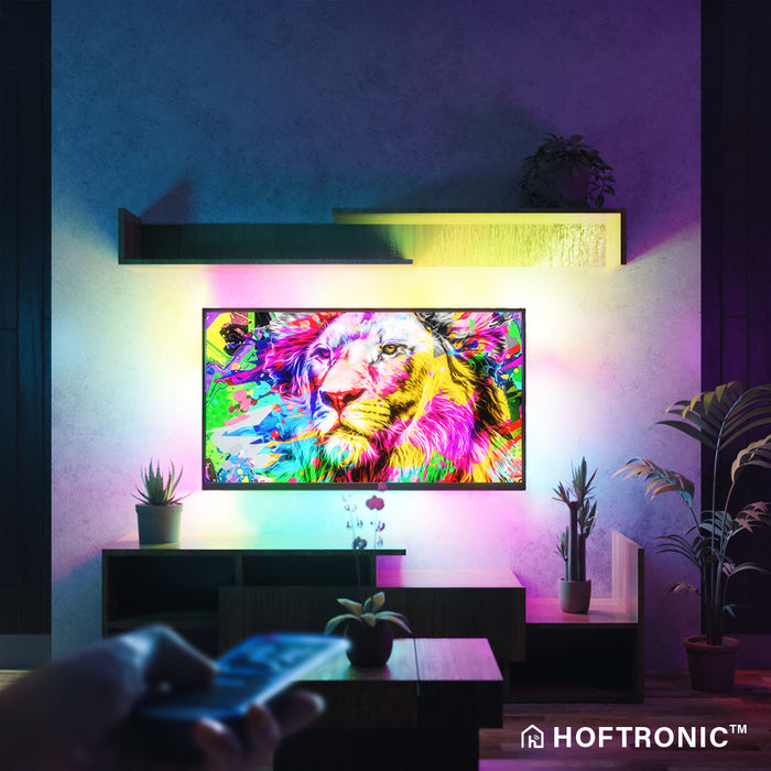 HOFTRONIC - Smart LED Strip 5m - RGB Flow Color - WiFi + Bluetooth -