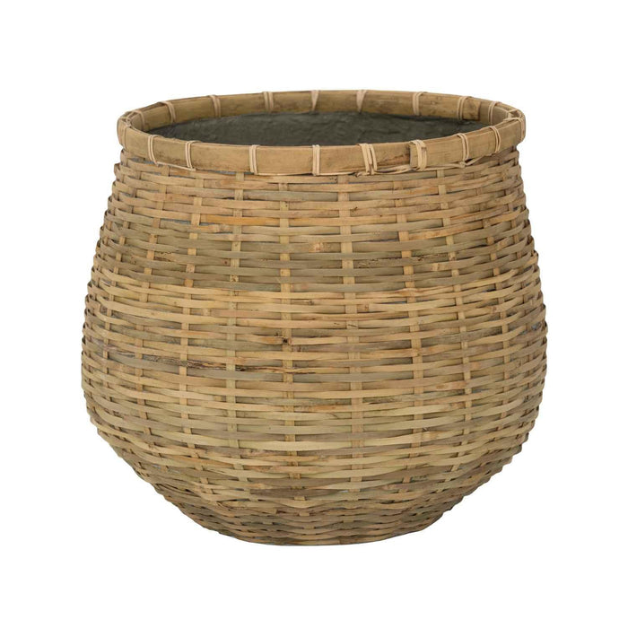 Pottery Pots Bloempot-Plantenbak Cement-Bamboe D 35 cm H 30 cm