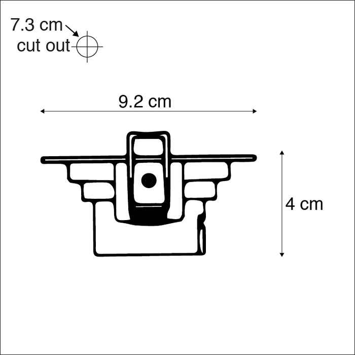 QAZQA Set van 3 inbouwspots zwart incl. LED 3-staps dimbaar - Miu