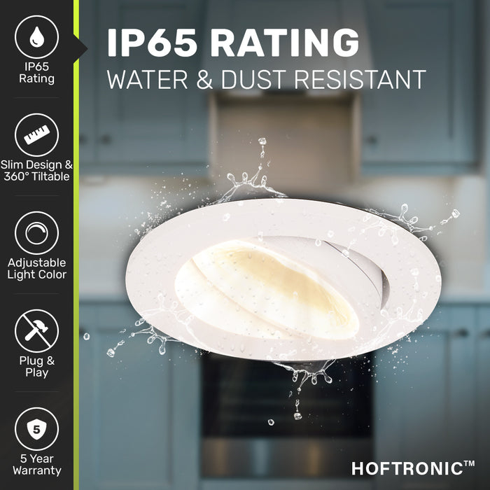 HOFTRONIC  Sierra - LED Inbouwspots Badkamer IP65 Wit