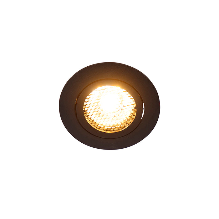 QAZQA Inbouwspot zwart draai- en kantelbaar - Ude Honey