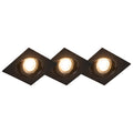 QAZQA Set van 3 inbouwspots zwart incl. LED 3-staps dimbaar - Miu