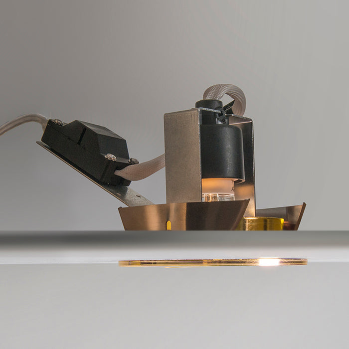 QAZQA Set van 10 inbouwspots kantelbaar goud - Cisco