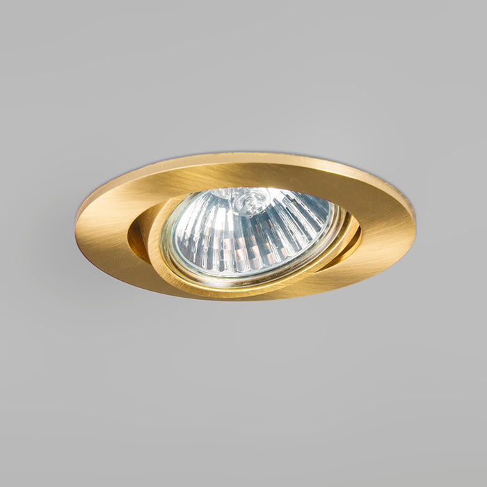 QAZQA Set van 10 inbouwspots kantelbaar goud - Cisco