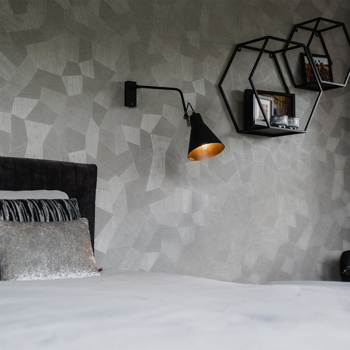 QAZQA Design wandlamp zwart verstelbaar - Luna