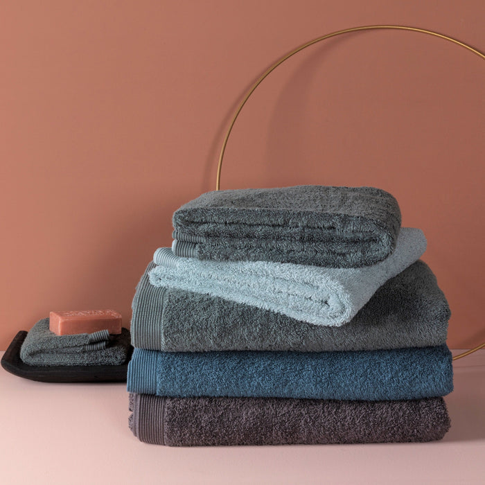 Casilin Como Badhanddoeken - 50 x 100cm - Blauw - 3 Stuks