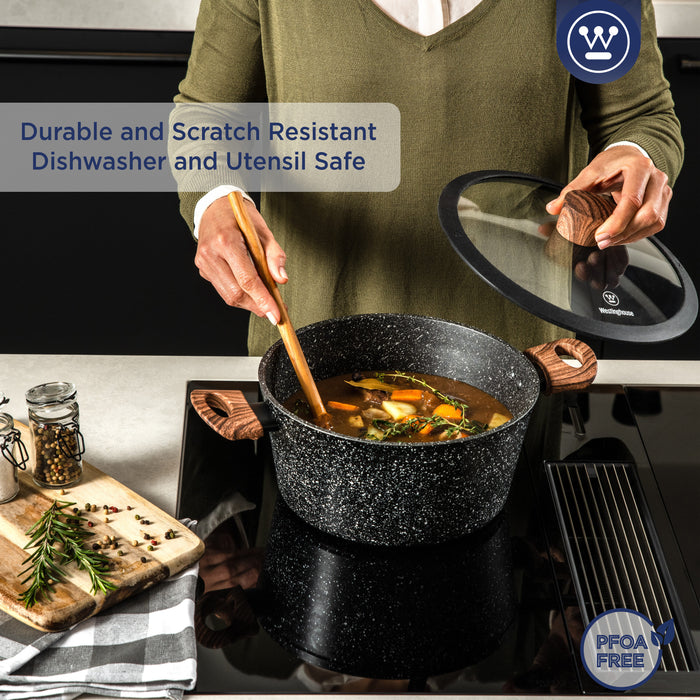 Westinghouse Kookpan  28 cm Black Marble Wood