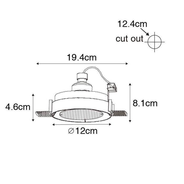 QAZQA Moderne inbouwspot wit GU10 AR70 rond trimless - Oneon