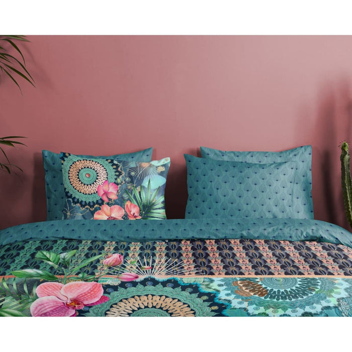 Hip Dekbedovertrek Katoen Satijn Valdez - petrol