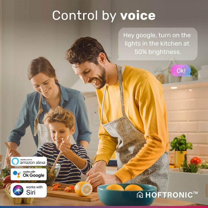 HOFTRONIC 3x Smart LED Filament A60 WiFi + Bluetooth