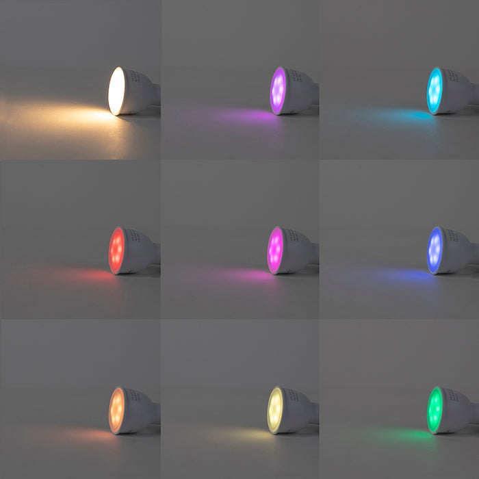 QAZQA Smart inbouwspot zwart kantelbaar incl. Wifi GU10 - Cisco