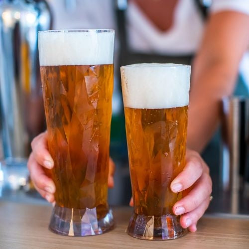 Bierglas, 0.5 L, Set van 2, Organic, Transparant - Koziol | Club No. 1