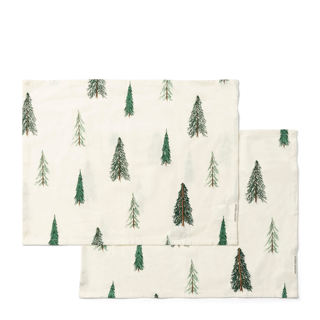 Riviera Maison Textielen placemat groen - Winter Forest set van 2