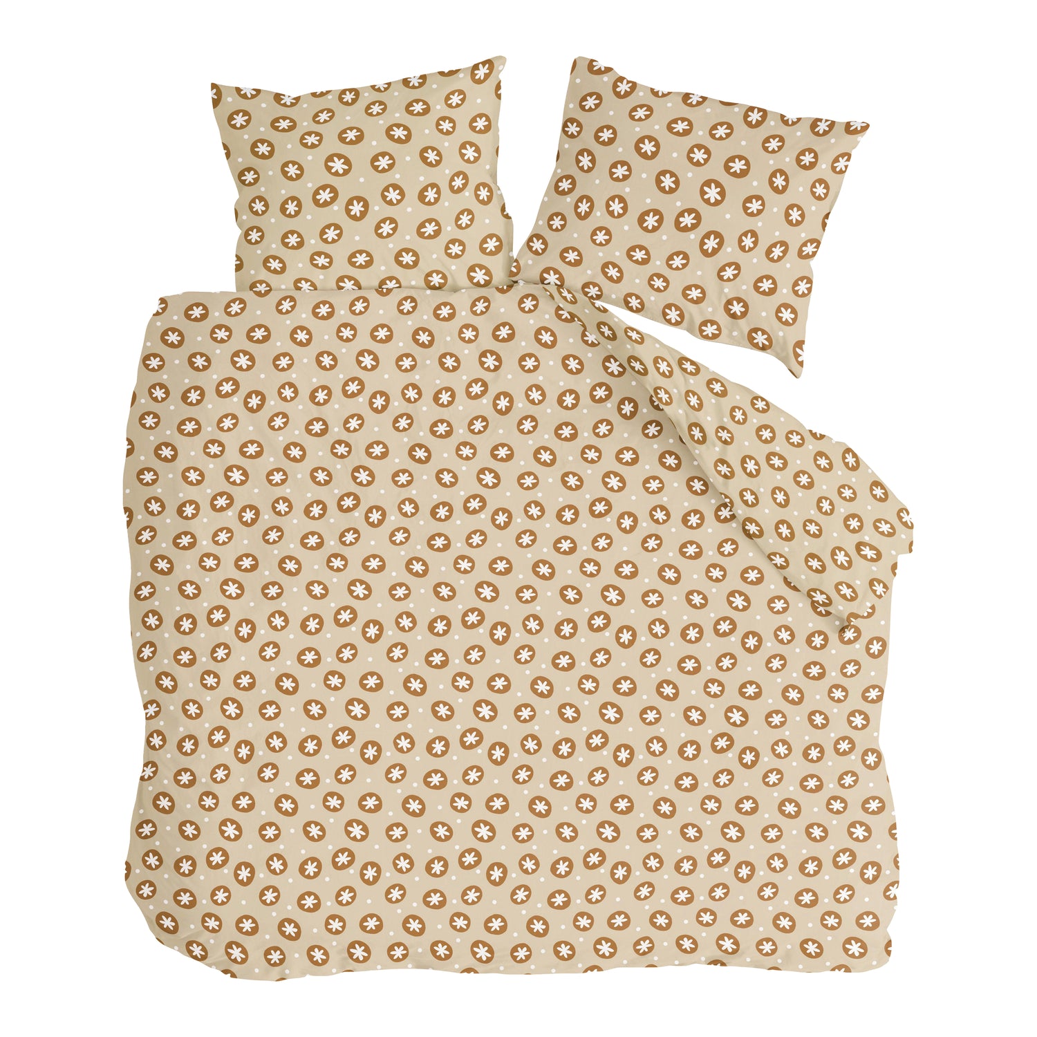 Walra Bubble Stars Dekbedovertrek 200 x 220/240 cm - Beige