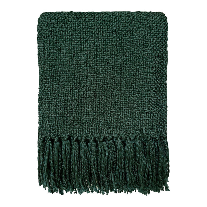 Malagoon Forest Green Solid Plaid 125 x 150 cm