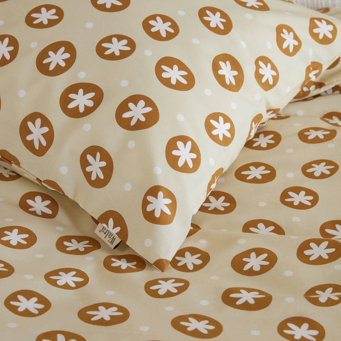 Walra Bubble Stars Dekbedovertrek 140 x 220/240 cm - Beige