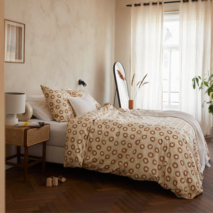 Walra Bubble Stars Dekbedovertrek 240 x 220/240 cm - Beige