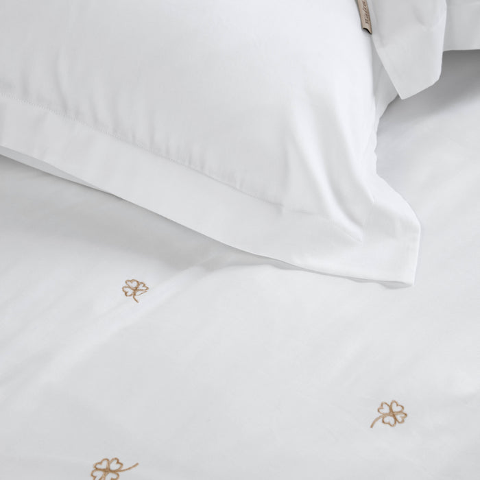 Walra Calm Clover Dekbedovertrek 140 x 220/240 cm - Wit