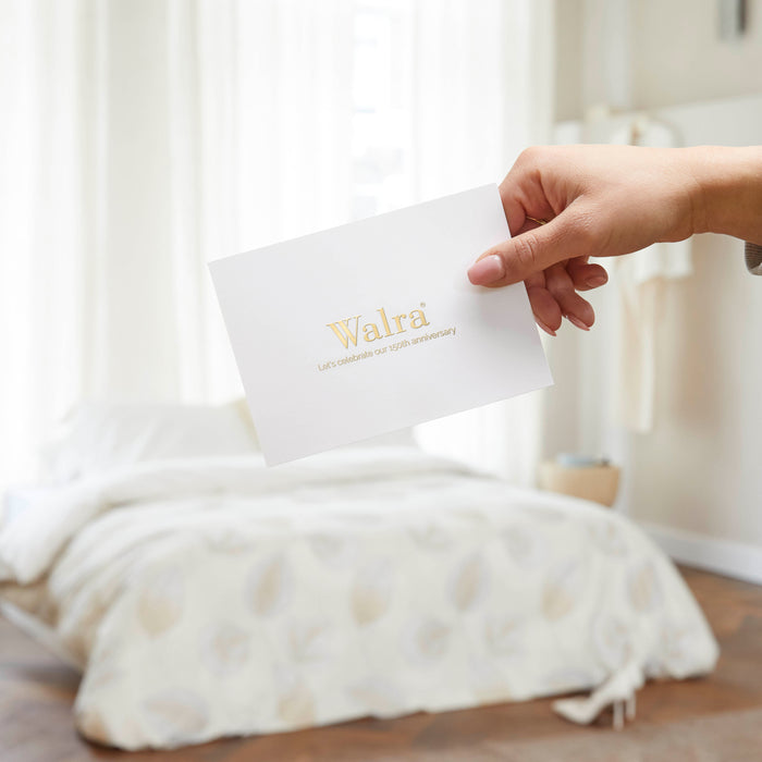 Walra Shaped Leaves Dekbedovertrek 240 x 220/240 cm - Zand