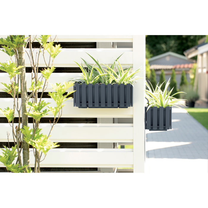 Prosperplast Plantenbak - kunststof - 38 cm - grijs
